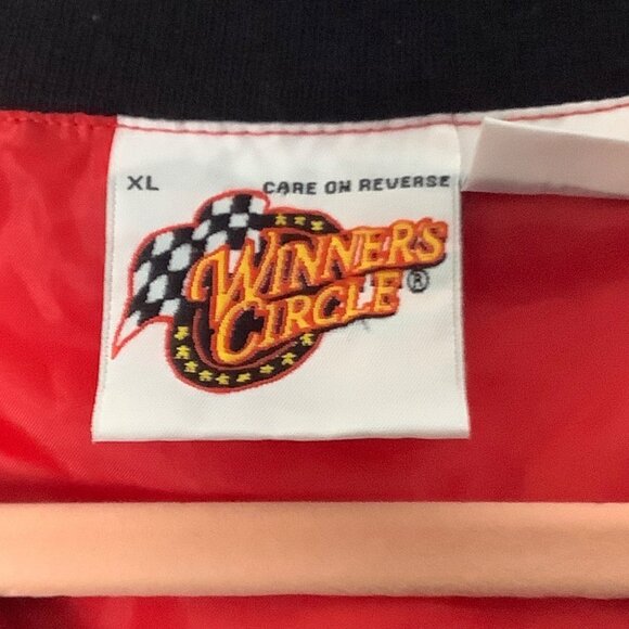 Vintage Nascar Winner's Circle Dale Earnhardt Jr. Pullover Windbreaker XL Red - Picture 5 of 8